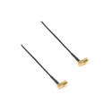 Remote Audio CASMARL24X2 50 Ohm RG174 Antenna Cable - Amphenol SMA Right Angle to SMA Right Angle - 2 Pack - 2 Foot