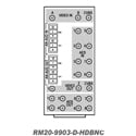 Cobalt RM20-9903-D-HDBNC 20-Slot Frame Rear I/O Module (Standard Width) - (2) 3G/HD/SD-SDI Inputs/(1) CVBS Input/(8) AES