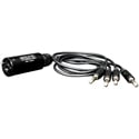 SoundTools CTTRS CAT Tails Audio-over-Ethernet 4-Channel 1/4 Inch TRS to Female etherCON Breakout Cable - 24 Inch