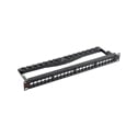 Photo of Simply45 S45-2024U 1RU 24 Port Unloaded STP Keystone Patch Panel with Cable Management Bracket/Ties/Rack Screws