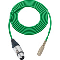 Photo of Sescom SC1.5XJMJGN Audio Cable Canare Star-Quad 3-Pin XLR Female to 3.5mm TS Mono Female Green - 1.5 Foot