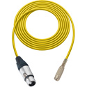 Photo of Sescom SC1.5XJMJYW Audio Cable Canare Star-Quad 3-Pin XLR Female to 3.5mm TS Mono Female Yellow - 1.5 Foot