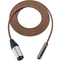 Photo of Sescom SC100XSJBN Audio Cable Canare Star-Quad 3-Pin XLR Male to 1/4 TS Mono Female Brown - 100 Foot