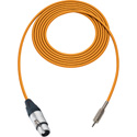 Photo of Sescom SC10XJMOE Audio Cable Canare Star-Quad 3-Pin XLR Female to 3.5mm TS Mono Male Orange - 10 Foot