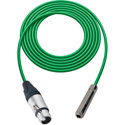 Photo of Sescom SC25XJSJZGN Audio Cable Canare Star-Quad 3-Pin XLR Female to 1/4 TRS Balanced Female Green - 25 Foot