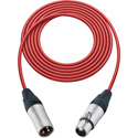 Photo of Sescom SC25XXJRD Mic Cable Canare Star-Quad 3-Pin XLR Male to 3-Pin XLR Female Red - 25 Foot