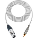 Photo of Sescom SC3XJRWE Audio Cable Canare Star-Quad 3-Pin XLR Female to RCA Male - White - 3 Foot