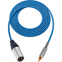 Photo of Sescom SC3XRBE Audio Cable Canare Star-Quad 3-Pin XLR Male to RCA Male Blue - 3 Foot