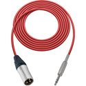 Photo of Sescom SC3XSZRD Audio Cable Canare Star-Quad 3-Pin XLR Male to 1/4 TRS Balanced Male Red - 3 Foot