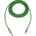 Photo of Sescom SC6SZMZGN Audio Cable Canare Star-Quad 1/4 TRS Balanced Male to 3.5mm TRS Balanced Male Green - 6 Foot