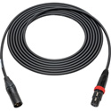 Photo of Sescom SC75XXJ-S-B Mic cable XLR Male to XLR Female with Rotary On-Off Switch - Black Metal Housing - 75 Foot