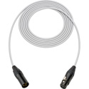 Photo of Sescom Canare Star-Quad Microphone Cable with Black & Gold XLR Connectors - White - 75 Foot