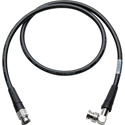 Photo of Laird Canare L-5CFW HD-SDI / SMPTE 424M RG6 BNC to Right Angle BNC Cable - Black - 10 Foot