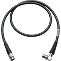Photo of Laird SD6-BBA-200 Canare L-5CFW HD-SDI / SMPTE 424M RG6 BNC to Right Angle BNC Cable -  Black - 200  Foot