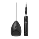 Shure MX391/S Microflex Supercardioid Miniature Black Condenser Boundary Mic with 12ft Cable & Detachable Preamp - Black