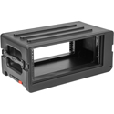 SKB 1SKB-R4SW 4U rSeries Shallow Roto-Molded Rack Case with Wheels and Handle