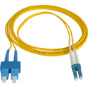 Photo of Camplex Premium Bend Tolerant Fiber Patch Cable Single Mode Duplex LC to SC - Yellow - 20 Meter