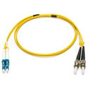 Photo of Camplex Premium Bend Tolerant Armored Fiber Patch Cable Single Mode Duplex ST to LC - Yellow - 10 Meter