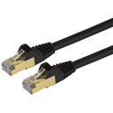 Photo of StarTech C6ASPAT15BK 10 Gigabit Cat6a Shielded Ethernet Patch Cable - Black - 15 Foot