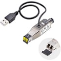 StarTech D01ML55U-FIBER Gigabit Fiber to RJ45 Ethernet Converter Dongle - USB Powered - Singlemode/Multimode - TAA