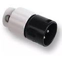 Photo of Switchcraft AAA3MBWWLP Low Profile 3 Position Male XLR Connector - Black with White Back