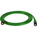 Photo of Laird T1694-B-B-50-GN Belden 1694A RG6 w/ Trompeter UPL2000 Black & Gold 3G-SDI BNC Cable - 50 Foot Green