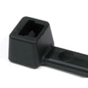 Photo of HellermannTyton T30L0C2 T30L0C2  7.8 Inch Black Nylon Cable Ties (30 Pounds Tensile Strength) - 100 Pack