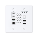 Turtle AV TAV-CHAZYWPUS-TX CHAZY 4K HDMI 2.0b Dante AV-A and JPEG 2000 Wall Plate Transmitter - TAA Compliant