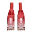 Photo of Tripp Lite N201-007-RD Cat6 UTP Gigabit Snagless Molded Patch Cable (RJ45 M/M) - Red - 7 Foot