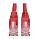 Photo of Tripp Lite N201-010-RD Cat6 UTP Gigabit Snagless Molded Patch Cable (RJ45 M/M) - Red - 10 Foot