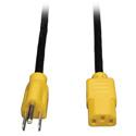 Photo of Tripp Lite P006-004-YW Universal Computer Power Cord 10A 18 AWG (NEMA 5-15P to IEC-320-C13 with Yellow Plugs) 4 Feet