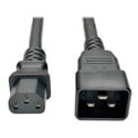 Photo of Tripp Lite P032-007 Heavy-Duty Power Cord for PDU 15A 12 AWG (IEC-320- C13 to IEC-320-C20) 7 Feet