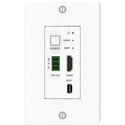 VigilLink VLWP-DHS-TR 2x1 18Gbps 1-Gang Wall Plate TX w/ Auto-Switching HDBaseT2.0/Mini DP/HDMI2.0/RS-232 to RX - White