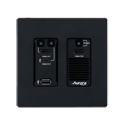 Aurora VPX-TC1-WP2-Pro-B 4K60 4:4:4 1Gbps AVoIP Wall Plate Transceiver - 0 Frame Latency - 120m over 1G CAT 5e - Black