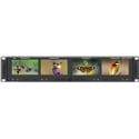 Wohler vMON-2440-4K 2RU UHD Quad 4.1-Inch Rackmount LCD HDMI 2.0 Video Monitor w/Auto Sensing Dual 12G/6G/3G-SDI Inputs