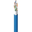 West Penn 4346A 4-Pair 23AWG CAT6A UTP CMR/CMR-LP Cable - Blue - 1000 Foot - Unshielded