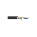 West Penn 2PR485DB 2-Pr 22AWG TC/SHLD Indoor/Outdoor CM Rated Direct Burial RS-485 Serial Data Cable - 1000 Foot - Black