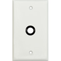 Photo of My Custom Shop WPLW-38GROM 1-Gang White Lexan Wall Plate w/ One 3/8 inch Grommet