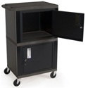 Photo of Luxor WT50B 42 Inch High Tuffy AV Cart - Double Cabinet